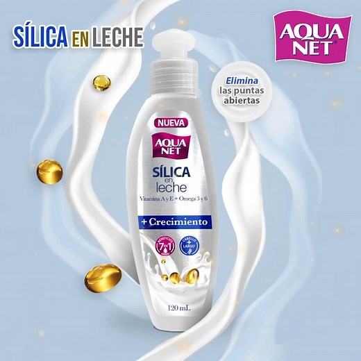 ¡Tu secreto para un cabello más largo y fuerte! 💖 Descubre los beneficios de la Aqua Net®️ Sílica en Leche y di adiós a las puntas abiertas. 🌟 ¡Empieza hoy mismo!👇 🛒Adquiérela en Bodega Aurrera, Walmart, Soriana Híper, Chedraui, Fresko, Woolworth, Del Sol, DAX, Al Super, HEB, Calimax y Amazon. #AquaNet #SílicaEnLeche #NoMásPuntasAbiertas | Aqua Net