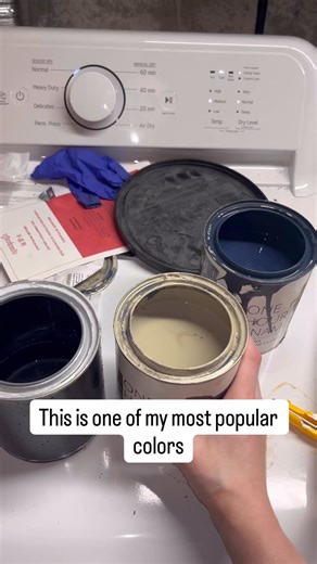 This dreamy blue has officially become my most-requested color! 💙I mixed Wise Owl One Hour Enamel in 2/3 Gray Linen 1/3 Inkwell to get this soft, moody blue that looks stunning on any piece of furniture.It’s durable, self-leveling, and doesn’t even need a topcoat — which is why I keep reaching for it.Would you use this shade on your next project?#FurnitureFlip #FurnitureTransformation #WiseOwlPaint #OneHourEnamel #FurnitureMakeover #FurniturePainting #FurnitureRefinishing #RefinishedFurniture #