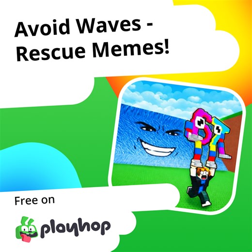Avoid Waves - Rescue Memes!: Play Online For Free On Playhop