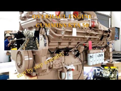 OVERHAUL ENGINE CUMMINS KTA 50 #stepbystep Assembly