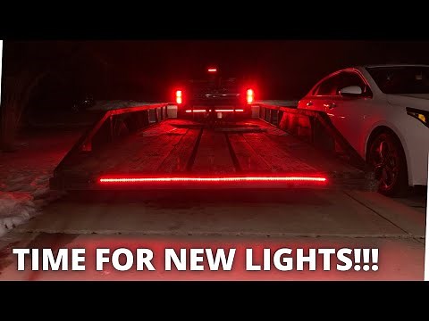 Installing Modern Led Lights On Trailer!