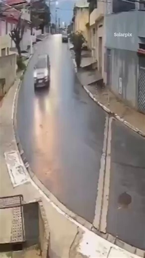 Jaw-dropping moment car flies through the air | Sun Motors