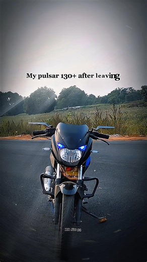 my Pulsar 130+ after leaving ☠️ #pulsar #automobile #motorcycle #pulsarride #pulsarride