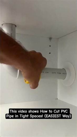 The Tool That SAVES Plumbing in Tight Spots! 🛠️ (Must-Have for DIYers). Cutting pvc under sink