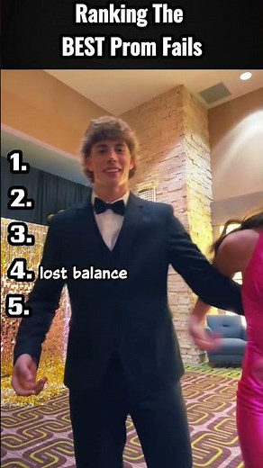 Ranking The BEST Prom Fails #fails #shorts