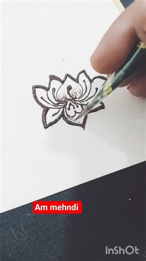 Lotus trick mehndi || Lotus hack step by step | for beginners | #lotus #art #viral #hack #shorts