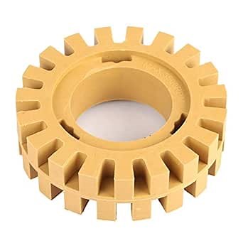 Rubber Eraser Wheel, 4” Graphics Removal Tool 100mm for Truck for Removing Stickers for Boat for RV for Removing (4 inch, Hollow)