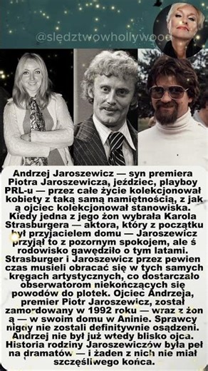 ANDRZEJ JAROSZEWICZ — ojciec był premierem, syn miał cztery żony