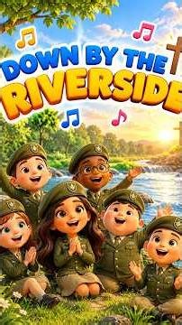 Down by the Riverside 🎶 | Christian Kids Song |#shorts