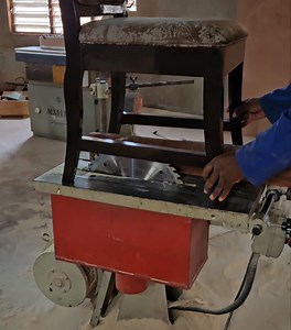 Behind the scenes - #Quality check - chair balancing process. No shortcuts. We build every piece like it's for our own home. | Davina Furnishers