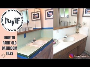 How to paint old bathroom tiles | DiyAF