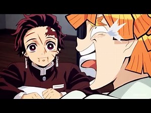 Sub vs Dub - Zenitsu laughing at Inosuke! (KnY) - spoilers: both are good!