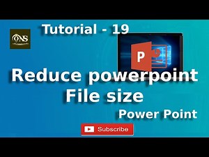 Reduce Powerpoint file size || Tutorial 19 || Powerpoint Tutorial