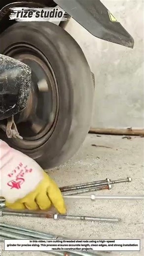 Cutting Threaded Rod with Grinder | Satisfying Metal Cutting Process