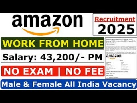 Amazon Work From Home 2025 // Amazon Job.