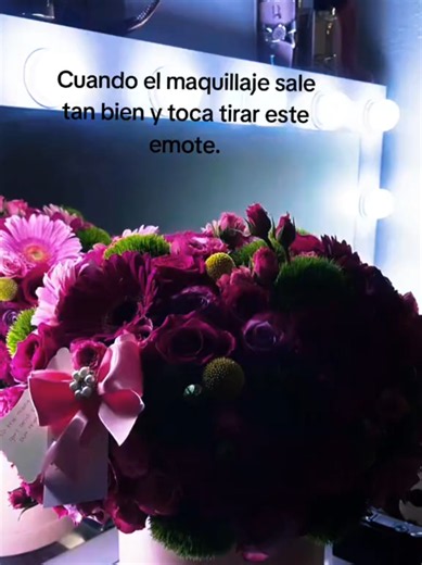 Cuando el maquillaje quedó tan bien que toca tirar este emote