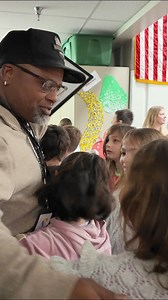 EXCEPTIONAL EXCELLENCE: Superintendent Adam Swinyard surprised Cooper Elementary Crossing Guard and Noon Aid Markus Rinde on Tuesday with the Classified Employee Exceptional Excellence Award for December in front of the whole school along with “Mr. Markus’” children. In his nomination, Principal Assistant Chris Rothrock underlined the positivity, care, and connection Mr. Markus brings to Cooper students each day. “He embodies the heart of what it means to serve a school community,” he wrote. “Ev