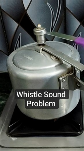 Pressure cooker whistle sound problem