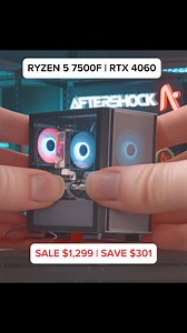 🔥 Black Friday Special: RAPID Black – Power & Performance for Just $1,299! 🔥 Gamers, meet the Aftershock RAPID Black – the perfect balance of performance and value. 🖥️ Featuring the AMD Ryzen 5 7500F processor, Zotac RTX 4060 Twin Edge OC - 8GB, and 16GB T-Force Vulcan Black RAM, this rig is built to handle your favorite games with ease. With 1TB Gen4 NVME SSD storage, you’ll enjoy lightning-fast load times and smooth gameplay all day long. 💸 Sale Price: $1,299 (Don’t PAY $1,600 – You Save $