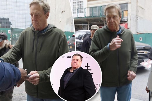 John Goodman, 71, shows off slimmed-down figure in NYC after 200-pound weight loss