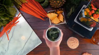 Fuel your plant-based lifestyle with this at-home recipe for our Vegan Pineapple Spinach Smoothie, blended with Sunwarrior protein! | Smoothie King