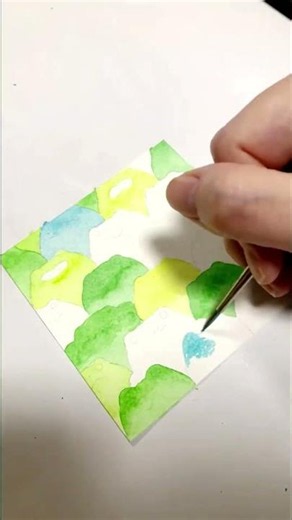 [#illustration] Coloring a frog🐸 [#illustration] #making #shorts #frog #watercolor