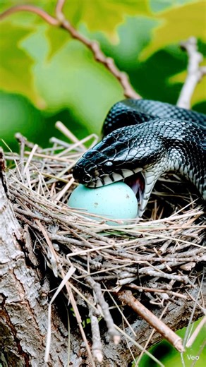 Snake found the Egg.#hunting