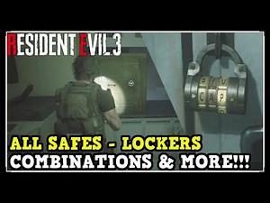 All Safe & Locker Combinations in Resident Evil 3 Remake (Strongboxes & Pickable Locks)