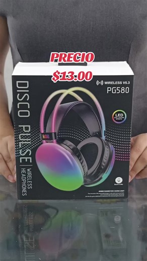 Audífonos Bluetooth RGB a solo $13.00 en El Salvador