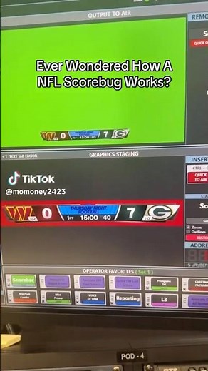 Ever Wonder How a NFL Scorebug Works?! #nfl #new #football #sports #shorts #2025