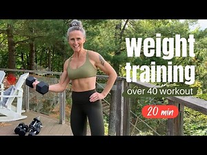 WEIGHT TRAINING workout over 40 female 20min FB10