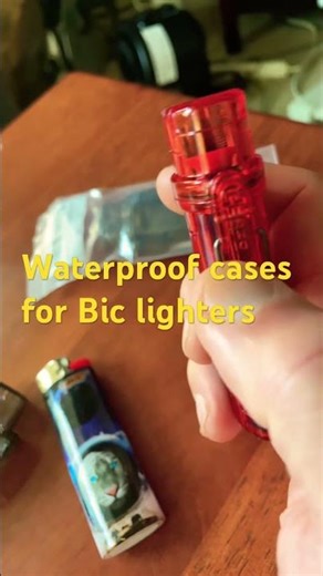 Water proof cases for Bic lighters: #outdoor gear,#edc ,#campinggear ‪@EDCQ‬ ,‪@chrisleon9769‬