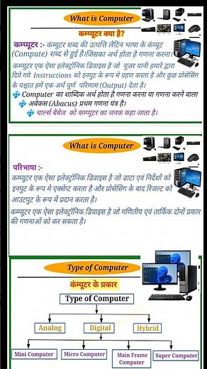 🖥️कम्प्यूटर क्या हैं || Computer kya hota hai #whatiscomputer #computerkyahai #computerintroduction