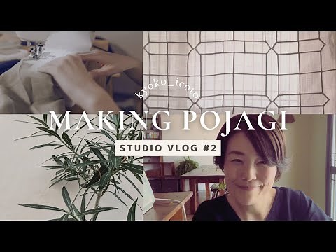 Making POJAGI with a sewing machine 🌿 Korean traditional patchwork pojagi / bojagi