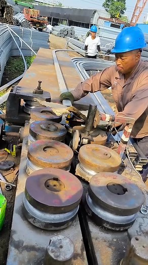 Straightening of elliptical galvanized pipes #diy #crafting #crafts #Tools #machine | Easy Crafts