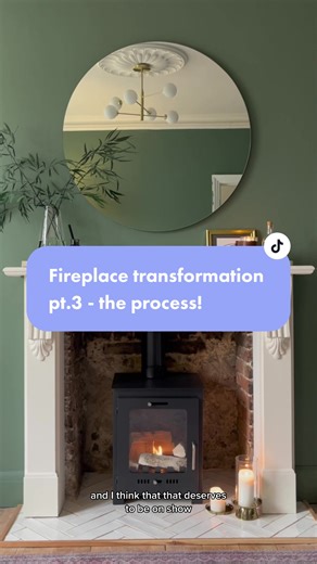 Fireplace Transformation Process: How to Fix and Makeover a 1980s Fireplace