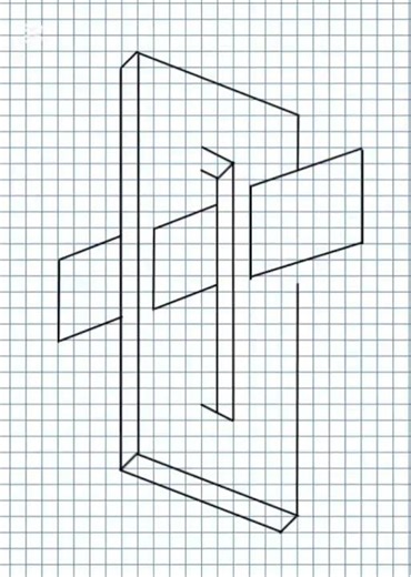 Step by step to draw this in 3D #art #drawing