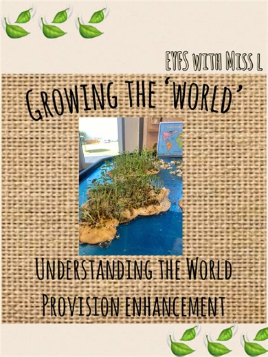 We’ve been learning about countries and plants over the past few weeks so this activity was the perfect combination of both! The children loved the responsibility of watering it and observing the growth of the ‘land’. 🌱🌍❤️ #eyfs #plants #growth #world #teachersoftiktok