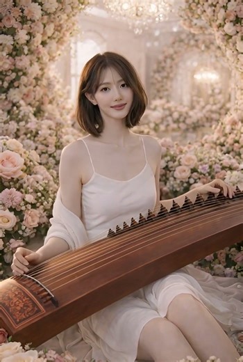 Beautiful Guzheng Music in a Flower Room 🌸 Relaxing Chinese Instrumental | Healing Zen Melody