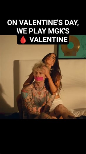 On Valentine's Day, we play mgk's "bloody valentine." It's the official Valentine's Day song 💘