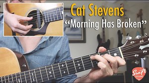 9.8K views | My weekly freebie is a complete video lesson, tab and chord sheet for Cat Steven's 1972 classic "Morning Has Broken." I'll show you how to adapt the clasical style piano sections to fingerstyle guitar, and teach you the chord progressions and strumming patterns for the verse sections. Let's get started! | Swiftlessons | Facebook