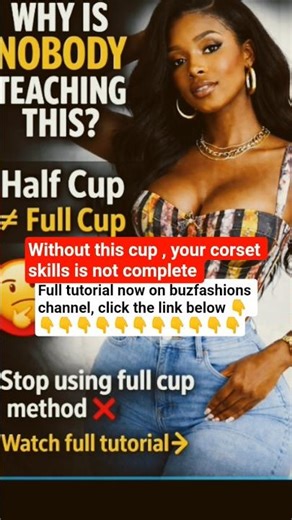 STOP Using Full Cup for Half Cup Corset ❌ (This is Why Yours Looks Wrong!)