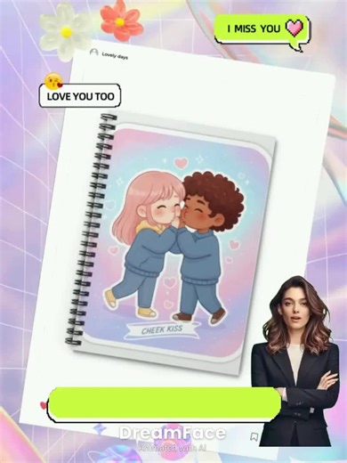 Fall in love with every page! Meet your new favorite notebook that blends cuteness with smart design. The Cheek Kiss Spiral Notebook brings joyful vibes to your desk with its playful kiss motif and perfectly organized ruled pages. The smooth spiral binding lays flat for writing and flips effortlessly, while its lightweight build slips right into any bag for on-the-go creativity. Make every note count with this charming companion, add to cart now!