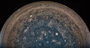 The latest NASA images of Jupiter reveal giant, white storms in its turbulent south pole. | Insider Tech