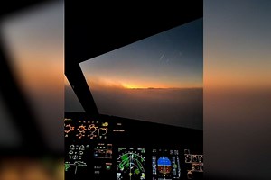 Pilot Films Cockpit View of Plane as It Tries to Land in Dense Fog
