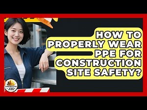 How To Properly Wear PPE For Construction Site Safety? - Construction Jobs