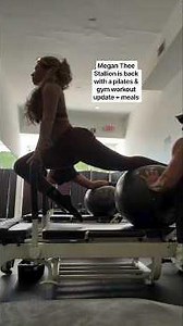 Megan Thee Stallion is back with a pilates & gym workout update + meals