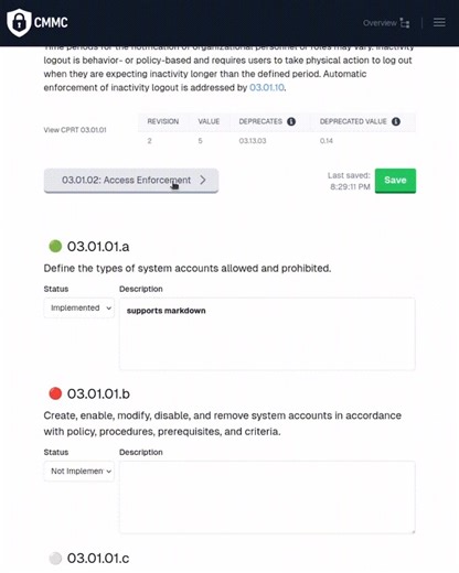𝐂𝐌𝐌𝐂 𝐜𝐨𝐦𝐩𝐥𝐢𝐚𝐧𝐜𝐞, 𝐞𝐧𝐠𝐢𝐧𝐞𝐞𝐫𝐞𝐝 𝐢𝐧-𝐡𝐨𝐮𝐬𝐞. Our team built a web-based application to streamline compliance tracking for NIST 800-171 and CMMC complete with offline capability, scoring, and built-in documentation exports. It’s another example of how JAKTOOL engineers go beyond design and manufacturing applying problem-solving skills to build better systems for security, reliability, and compliance. Try the JAKTOOL-built CMMC tracker designed by engineers, for engineers: 