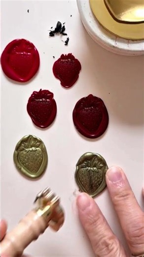 3D strawberry stamp