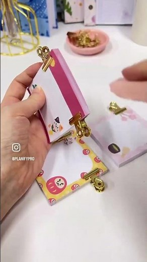 Making a DIY Folding Notepad Station 🪭✨🎏 Full instruction on Planify Pro blog!